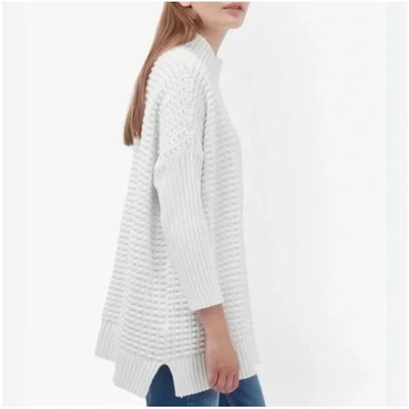 French Connection Mozart Popcorn Cotton Sweater - winter white - Picture 5 of 17